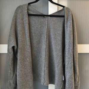 Gray cardigan